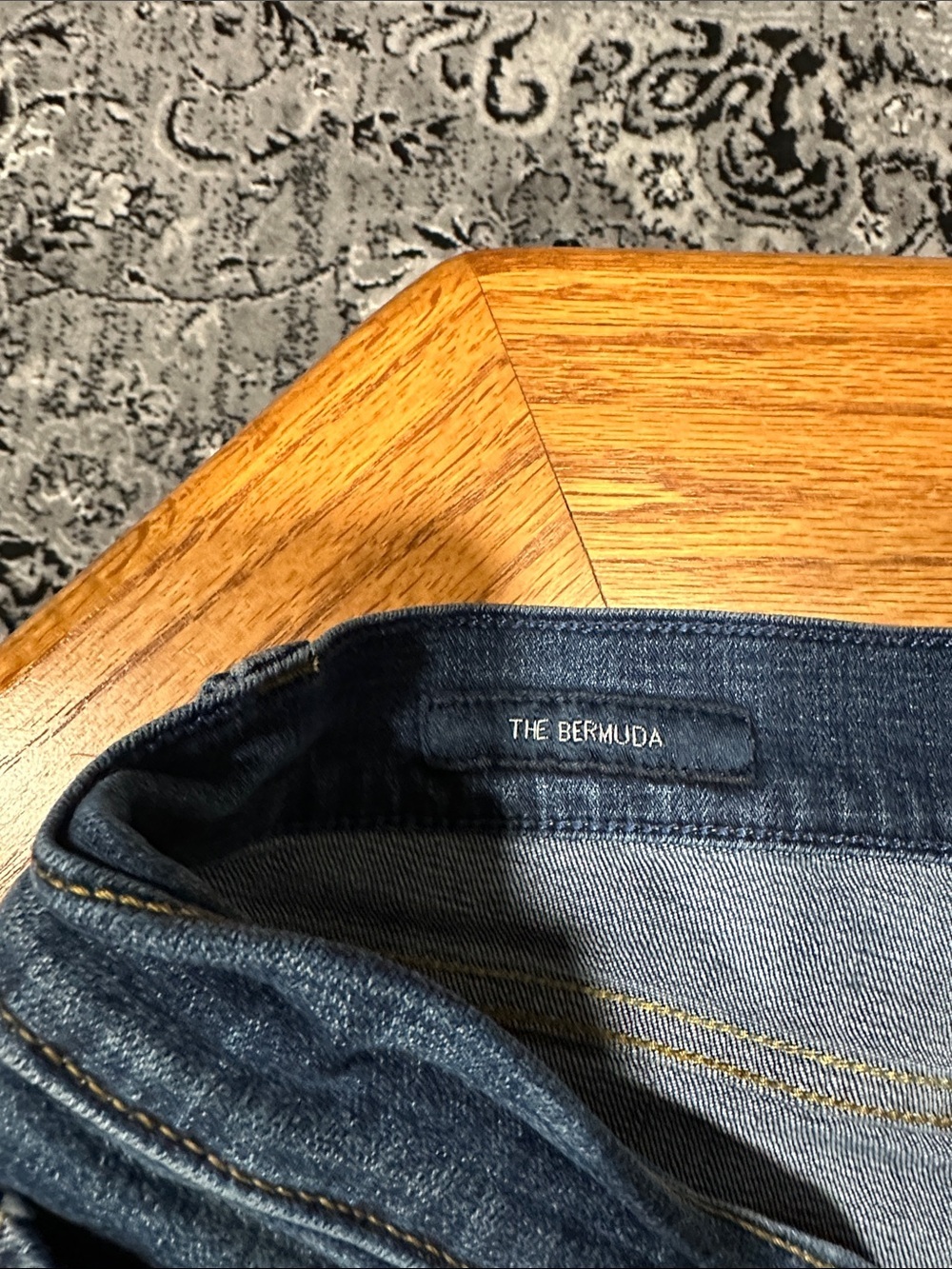 *LUCKY BRAND* Plus Dark Blue Denim The Bermuda Shorts Size 14 - Picture 3 of 5